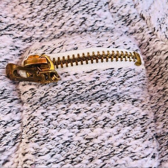 7 For All Mankind Girls White Black Sweater Top - Picture 4 of 7